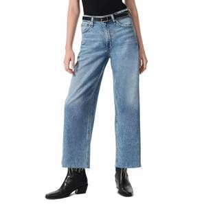 NEW RAG & BONE featherweight andi high-rise wide leg jeans in beacon